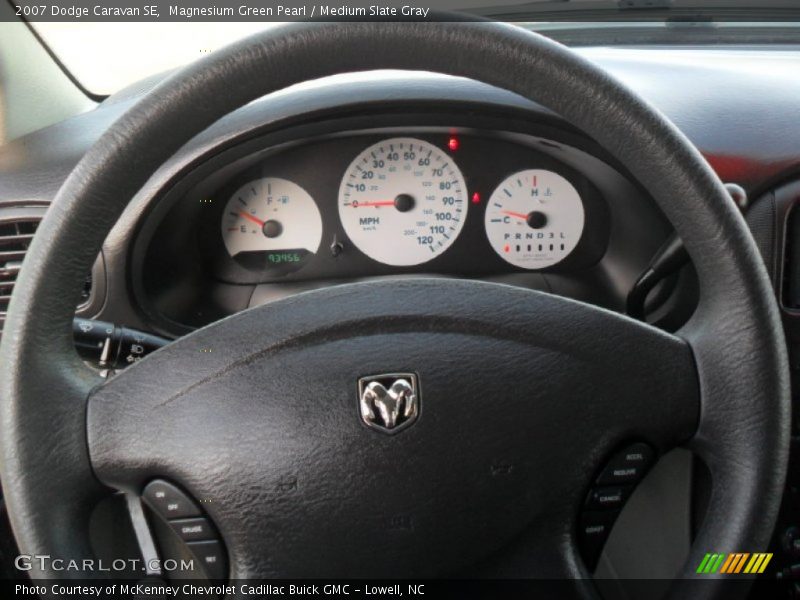 Magnesium Green Pearl / Medium Slate Gray 2007 Dodge Caravan SE