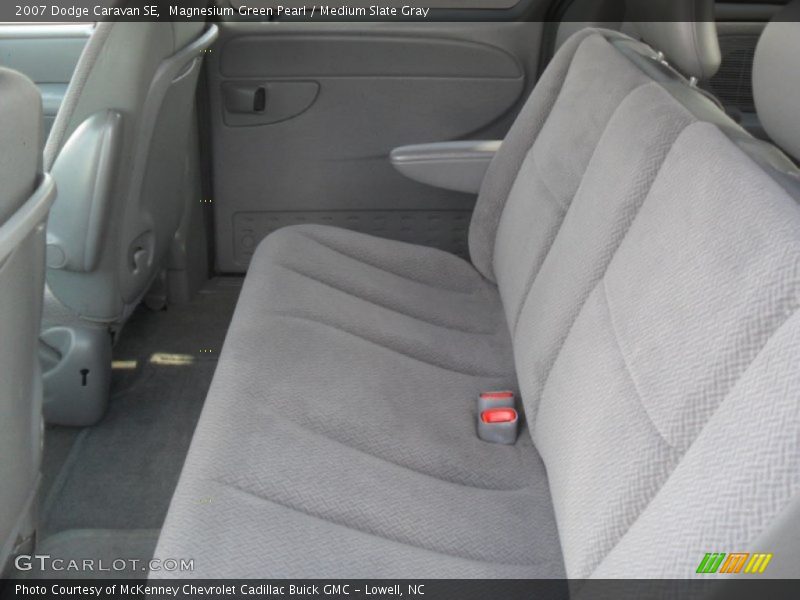 Magnesium Green Pearl / Medium Slate Gray 2007 Dodge Caravan SE