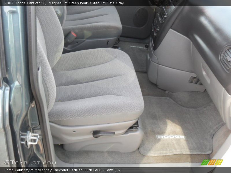 Magnesium Green Pearl / Medium Slate Gray 2007 Dodge Caravan SE