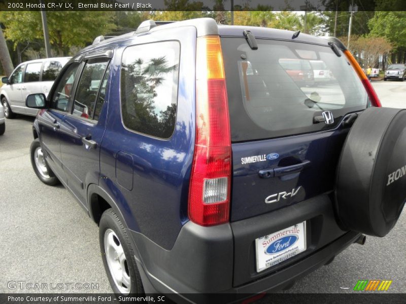 Eternal Blue Pearl / Black 2002 Honda CR-V LX