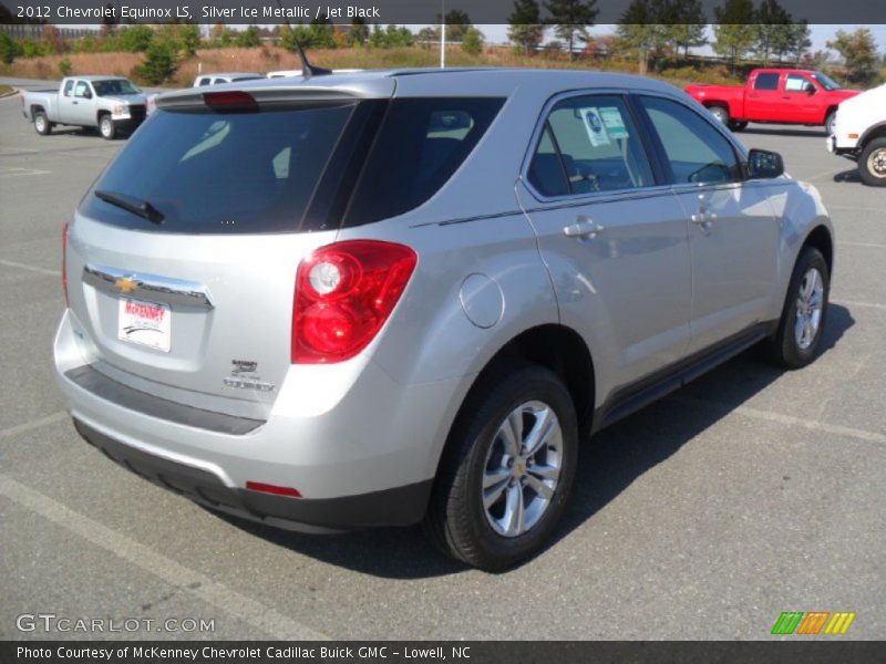 Silver Ice Metallic / Jet Black 2012 Chevrolet Equinox LS