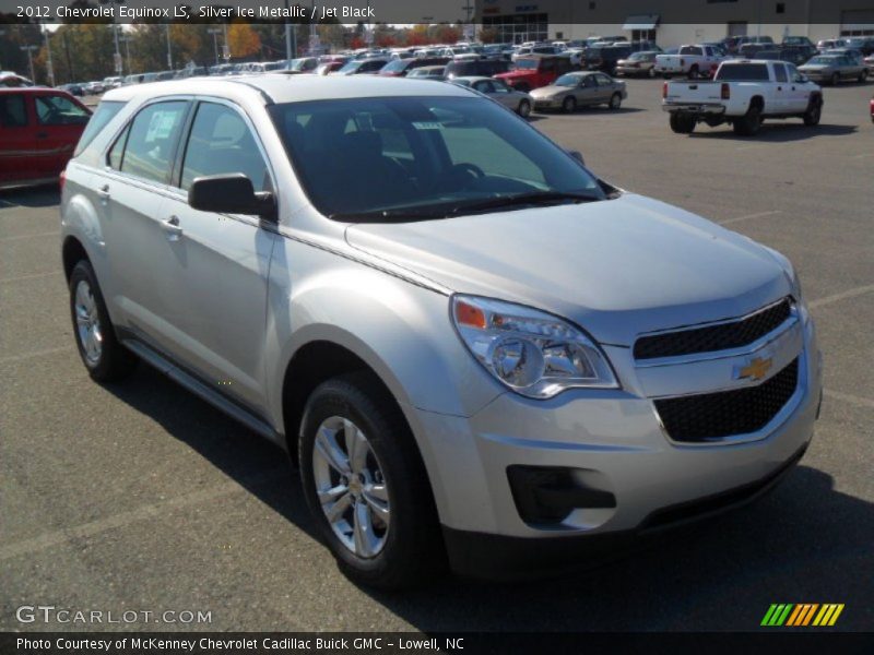 Silver Ice Metallic / Jet Black 2012 Chevrolet Equinox LS