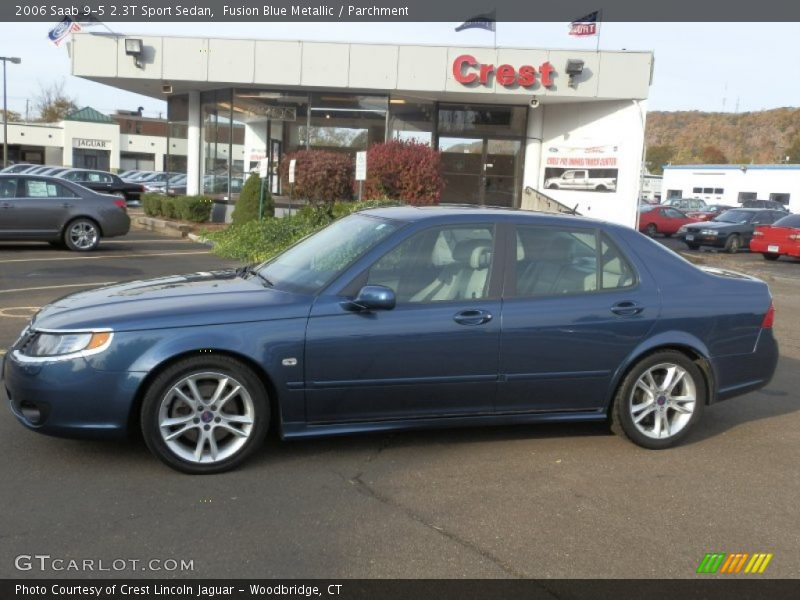 Fusion Blue Metallic / Parchment 2006 Saab 9-5 2.3T Sport Sedan