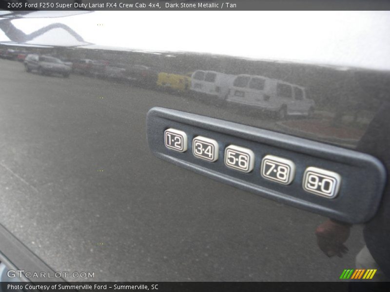 Dark Stone Metallic / Tan 2005 Ford F250 Super Duty Lariat FX4 Crew Cab 4x4