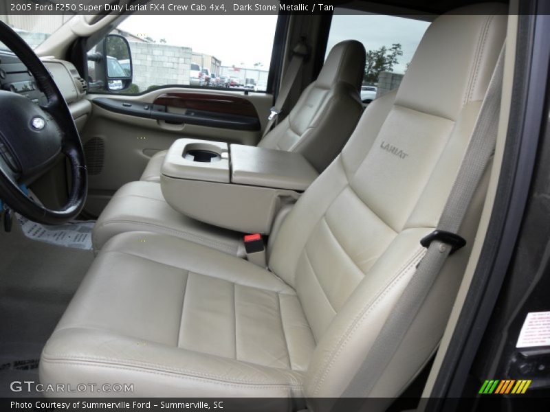 Dark Stone Metallic / Tan 2005 Ford F250 Super Duty Lariat FX4 Crew Cab 4x4