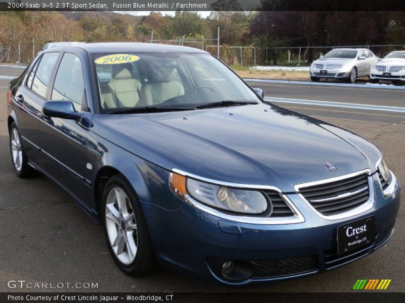 Fusion Blue Metallic / Parchment 2006 Saab 9-5 2.3T Sport Sedan
