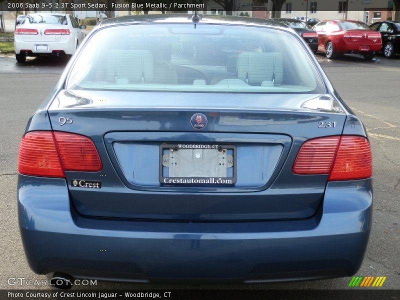 Fusion Blue Metallic / Parchment 2006 Saab 9-5 2.3T Sport Sedan