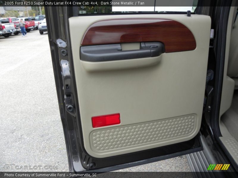 Dark Stone Metallic / Tan 2005 Ford F250 Super Duty Lariat FX4 Crew Cab 4x4