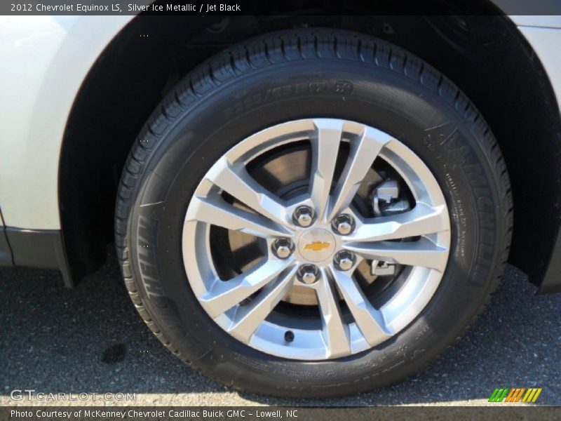 Silver Ice Metallic / Jet Black 2012 Chevrolet Equinox LS