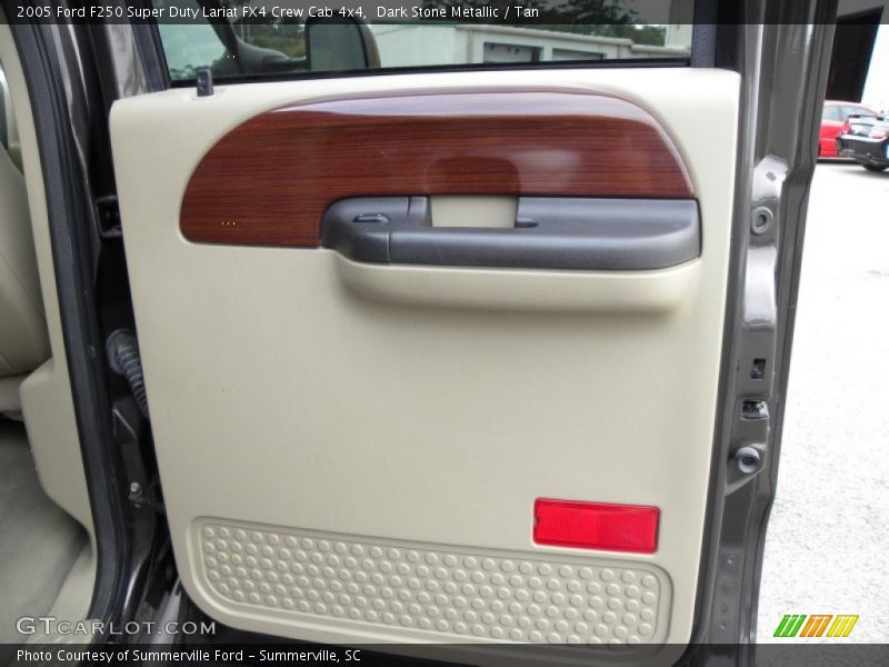 Dark Stone Metallic / Tan 2005 Ford F250 Super Duty Lariat FX4 Crew Cab 4x4