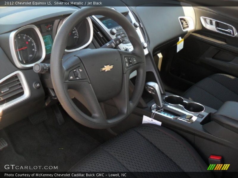 Silver Ice Metallic / Jet Black 2012 Chevrolet Equinox LS