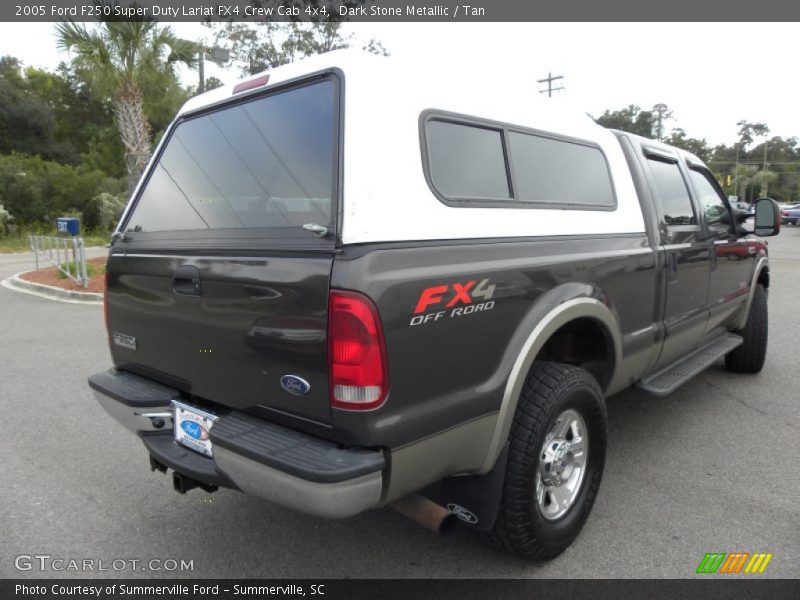 Dark Stone Metallic / Tan 2005 Ford F250 Super Duty Lariat FX4 Crew Cab 4x4