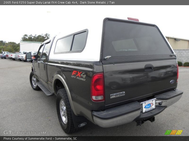 Dark Stone Metallic / Tan 2005 Ford F250 Super Duty Lariat FX4 Crew Cab 4x4