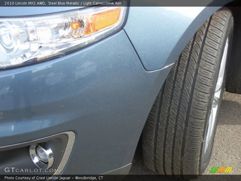 Steel Blue Metallic / Light Camel/Olive Ash 2010 Lincoln MKS AWD