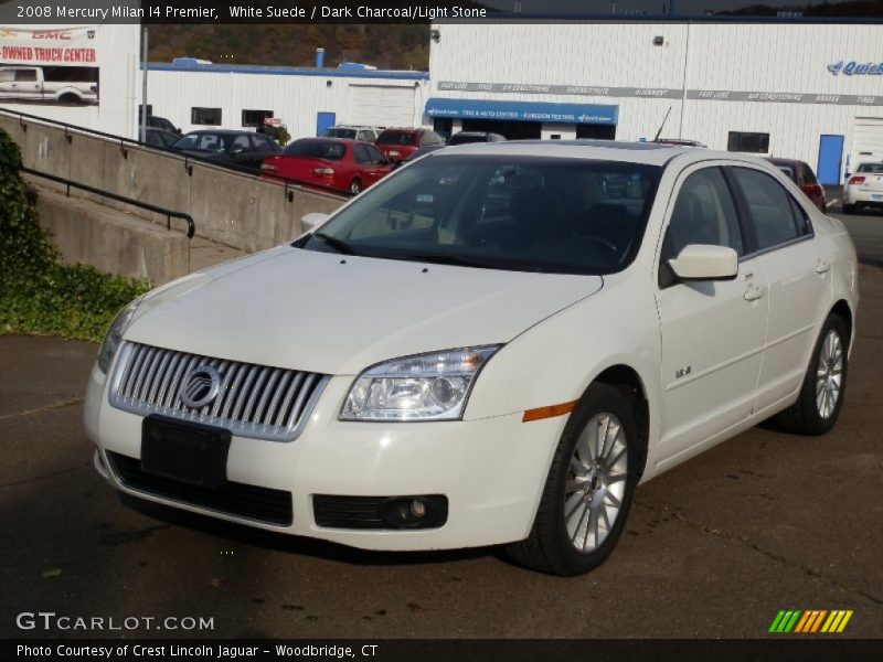 White Suede / Dark Charcoal/Light Stone 2008 Mercury Milan I4 Premier