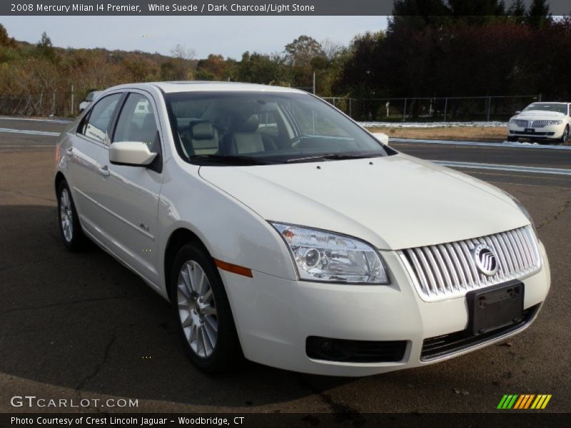 White Suede / Dark Charcoal/Light Stone 2008 Mercury Milan I4 Premier