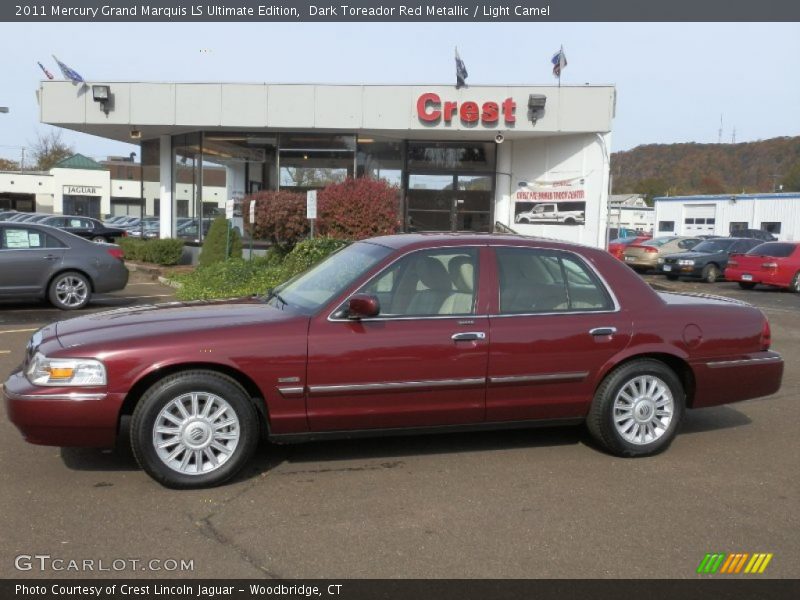 Dark Toreador Red Metallic / Light Camel 2011 Mercury Grand Marquis LS Ultimate Edition