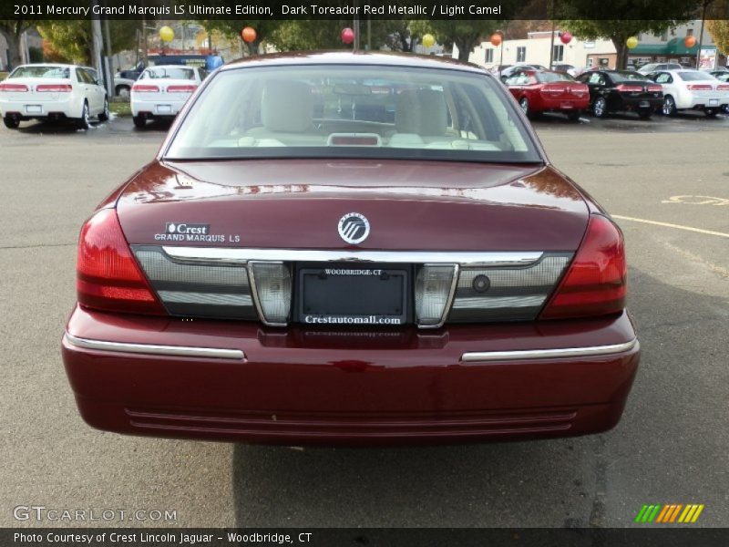 Dark Toreador Red Metallic / Light Camel 2011 Mercury Grand Marquis LS Ultimate Edition