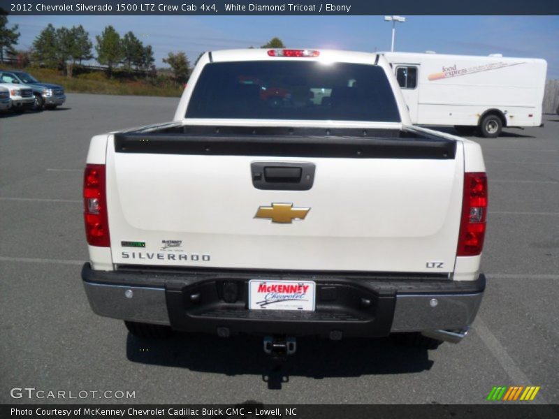 White Diamond Tricoat / Ebony 2012 Chevrolet Silverado 1500 LTZ Crew Cab 4x4