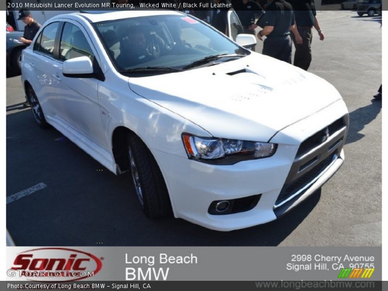 Wicked White / Black Full Leather 2010 Mitsubishi Lancer Evolution MR Touring