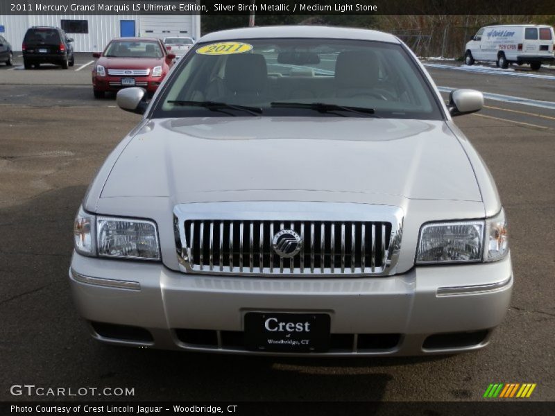 Silver Birch Metallic / Medium Light Stone 2011 Mercury Grand Marquis LS Ultimate Edition