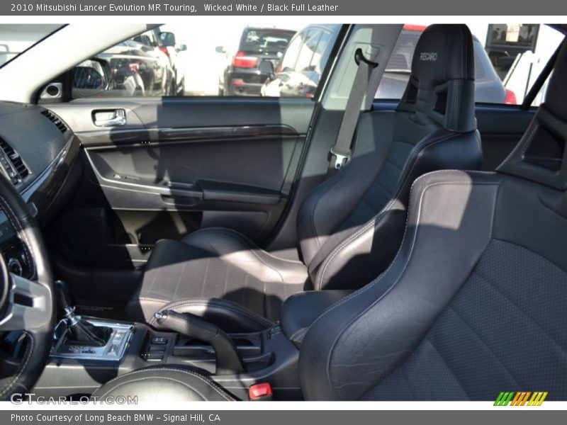 Wicked White / Black Full Leather 2010 Mitsubishi Lancer Evolution MR Touring