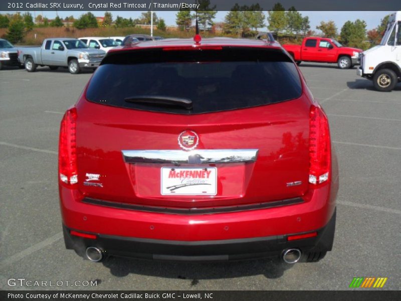 Crystal Red Tintcoat / Titanium/Ebony 2012 Cadillac SRX Luxury