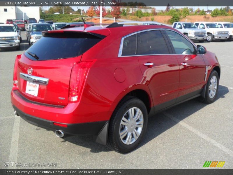 Crystal Red Tintcoat / Titanium/Ebony 2012 Cadillac SRX Luxury