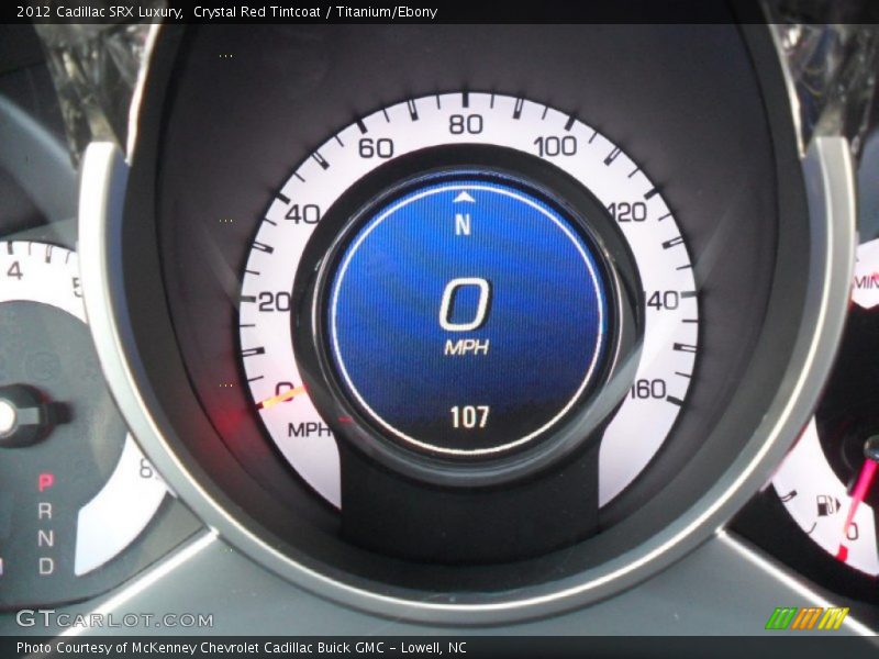 Crystal Red Tintcoat / Titanium/Ebony 2012 Cadillac SRX Luxury