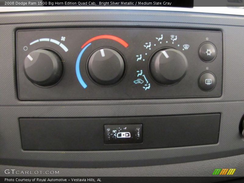 Controls of 2008 Ram 1500 Big Horn Edition Quad Cab