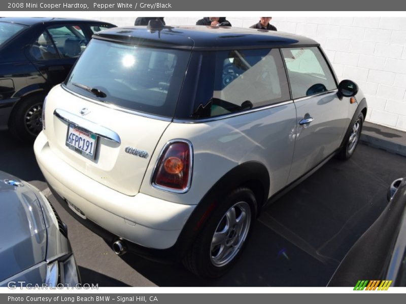 Pepper White / Grey/Black 2008 Mini Cooper Hardtop