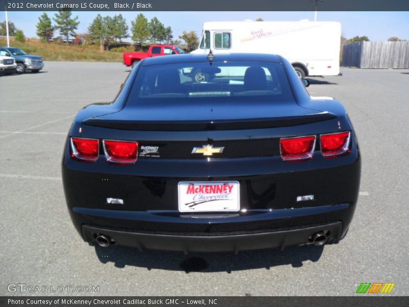 Black / Black 2012 Chevrolet Camaro LS Coupe