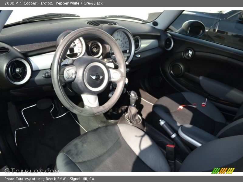Pepper White / Grey/Black 2008 Mini Cooper Hardtop