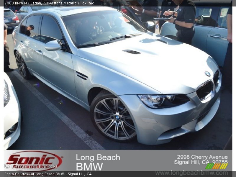 Silverstone Metallic / Fox Red 2008 BMW M3 Sedan