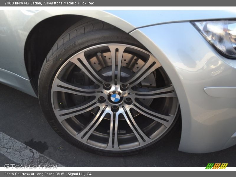 Silverstone Metallic / Fox Red 2008 BMW M3 Sedan