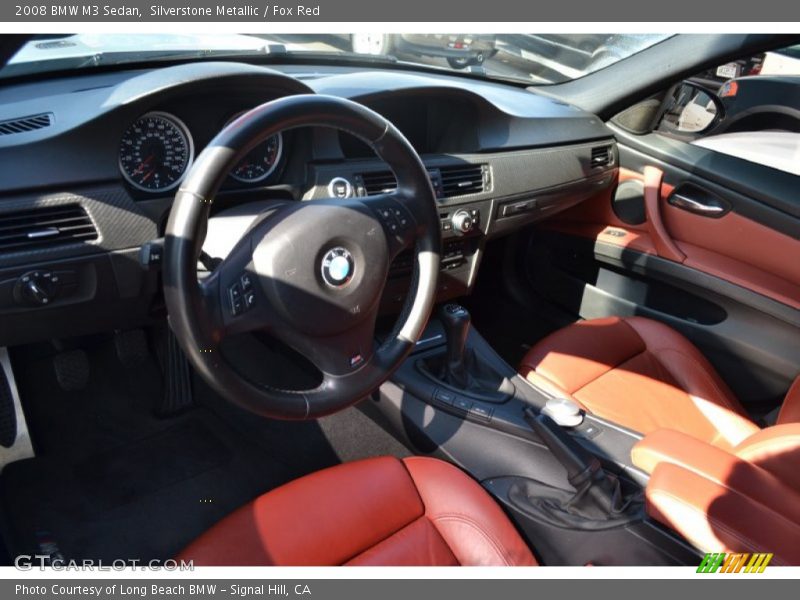 Silverstone Metallic / Fox Red 2008 BMW M3 Sedan