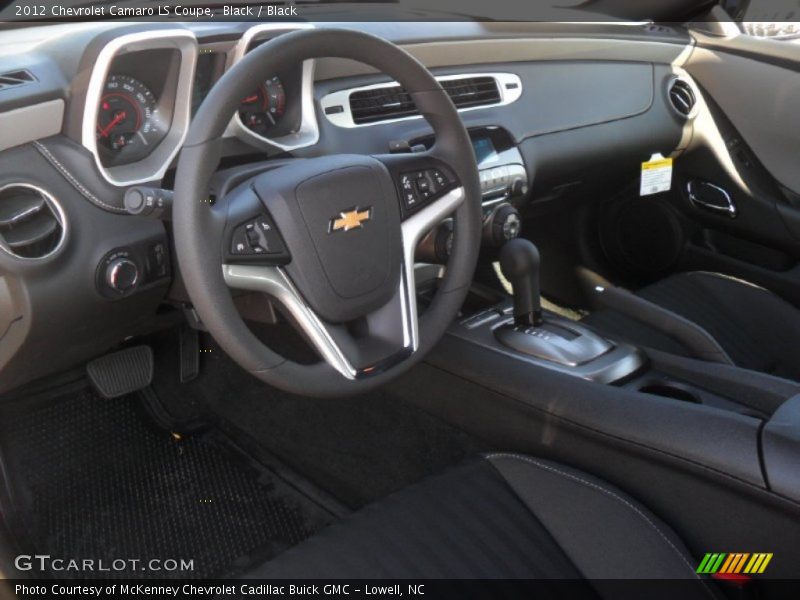 Black Interior - 2012 Camaro LS Coupe 