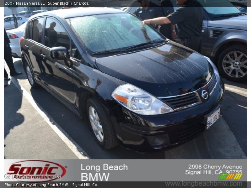 Super Black / Charcoal 2007 Nissan Versa SL