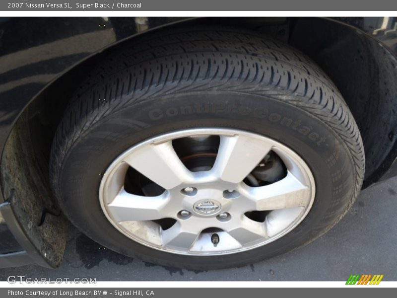 Super Black / Charcoal 2007 Nissan Versa SL