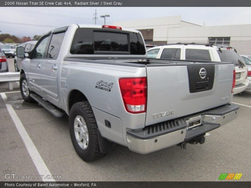 Radiant Silver / Steel Gray 2006 Nissan Titan SE Crew Cab 4x4