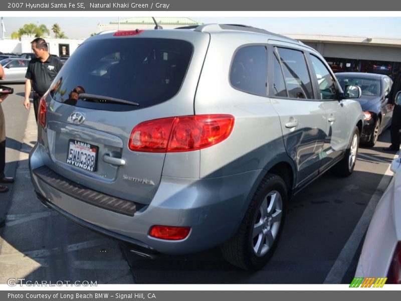 Natural Khaki Green / Gray 2007 Hyundai Santa Fe SE