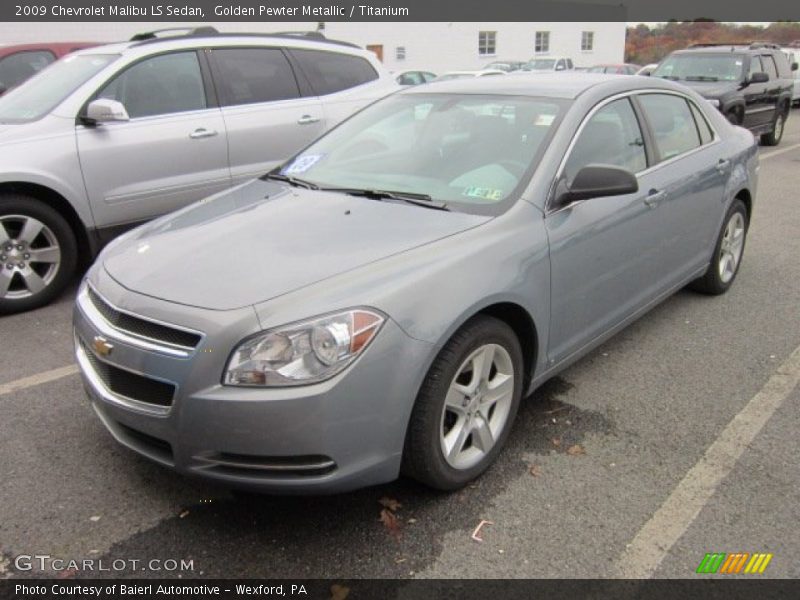Golden Pewter Metallic / Titanium 2009 Chevrolet Malibu LS Sedan
