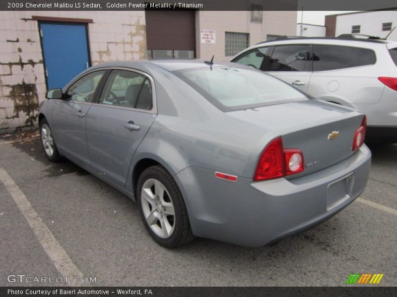 Golden Pewter Metallic / Titanium 2009 Chevrolet Malibu LS Sedan