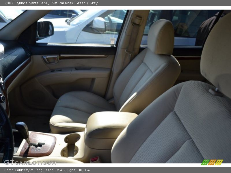 Natural Khaki Green / Gray 2007 Hyundai Santa Fe SE