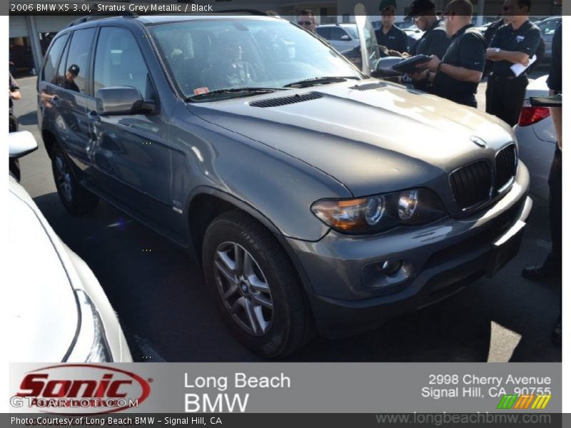 Stratus Grey Metallic / Black 2006 BMW X5 3.0i
