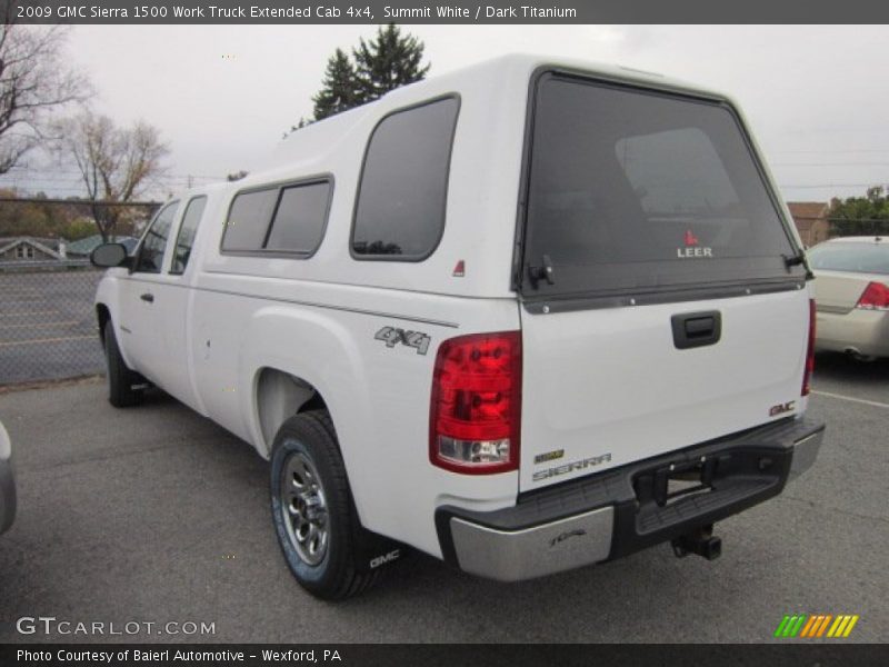Summit White / Dark Titanium 2009 GMC Sierra 1500 Work Truck Extended Cab 4x4