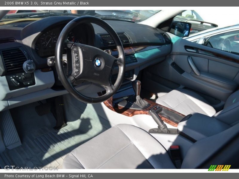 Stratus Grey Metallic / Black 2006 BMW X5 3.0i