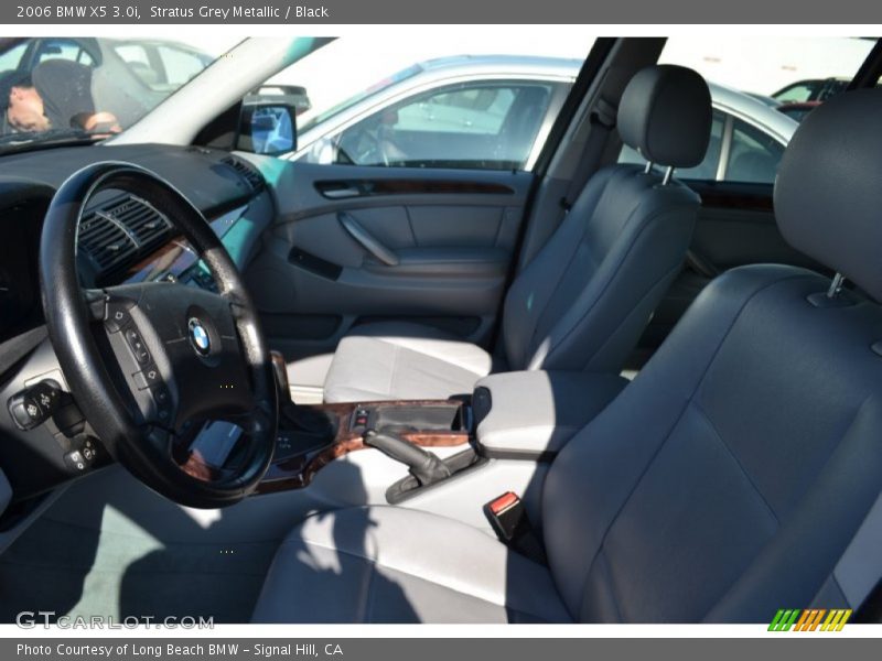 Stratus Grey Metallic / Black 2006 BMW X5 3.0i