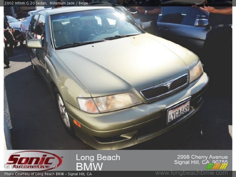 Millenium Jade / Beige 2002 Infiniti G 20 Sedan