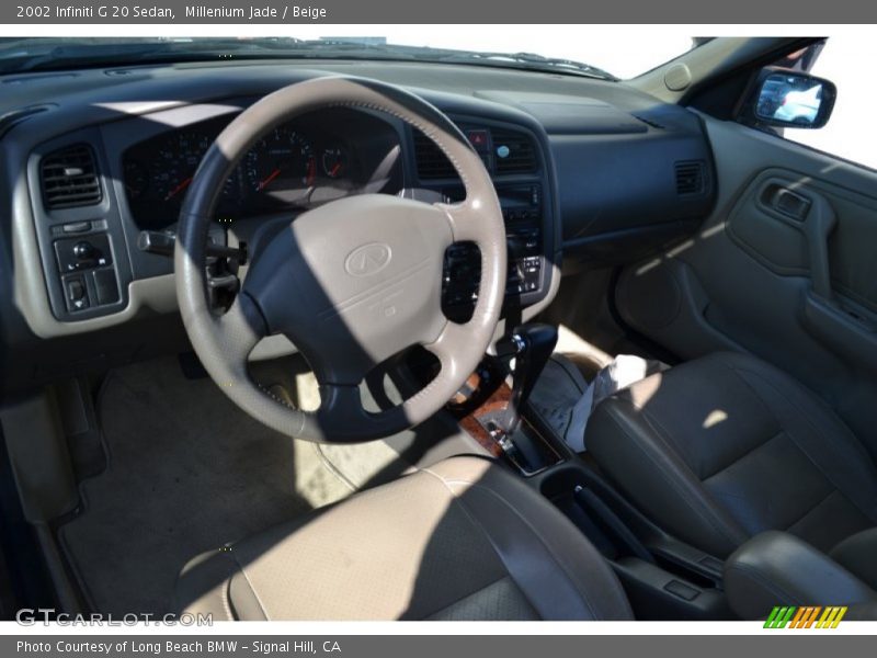 Millenium Jade / Beige 2002 Infiniti G 20 Sedan
